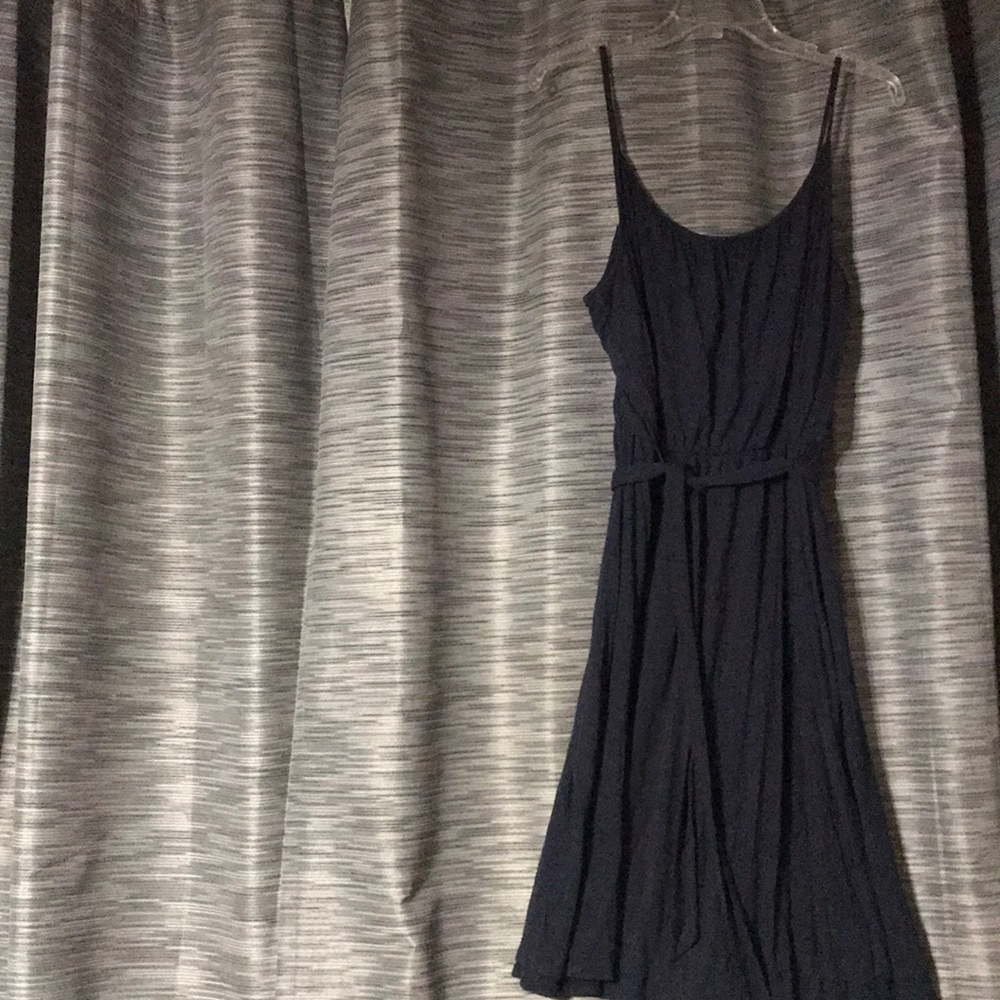 Ann Taylor loft belted cotton sundress large